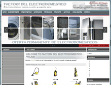 Tablet Screenshot of factorydelelectrodomestico.com
